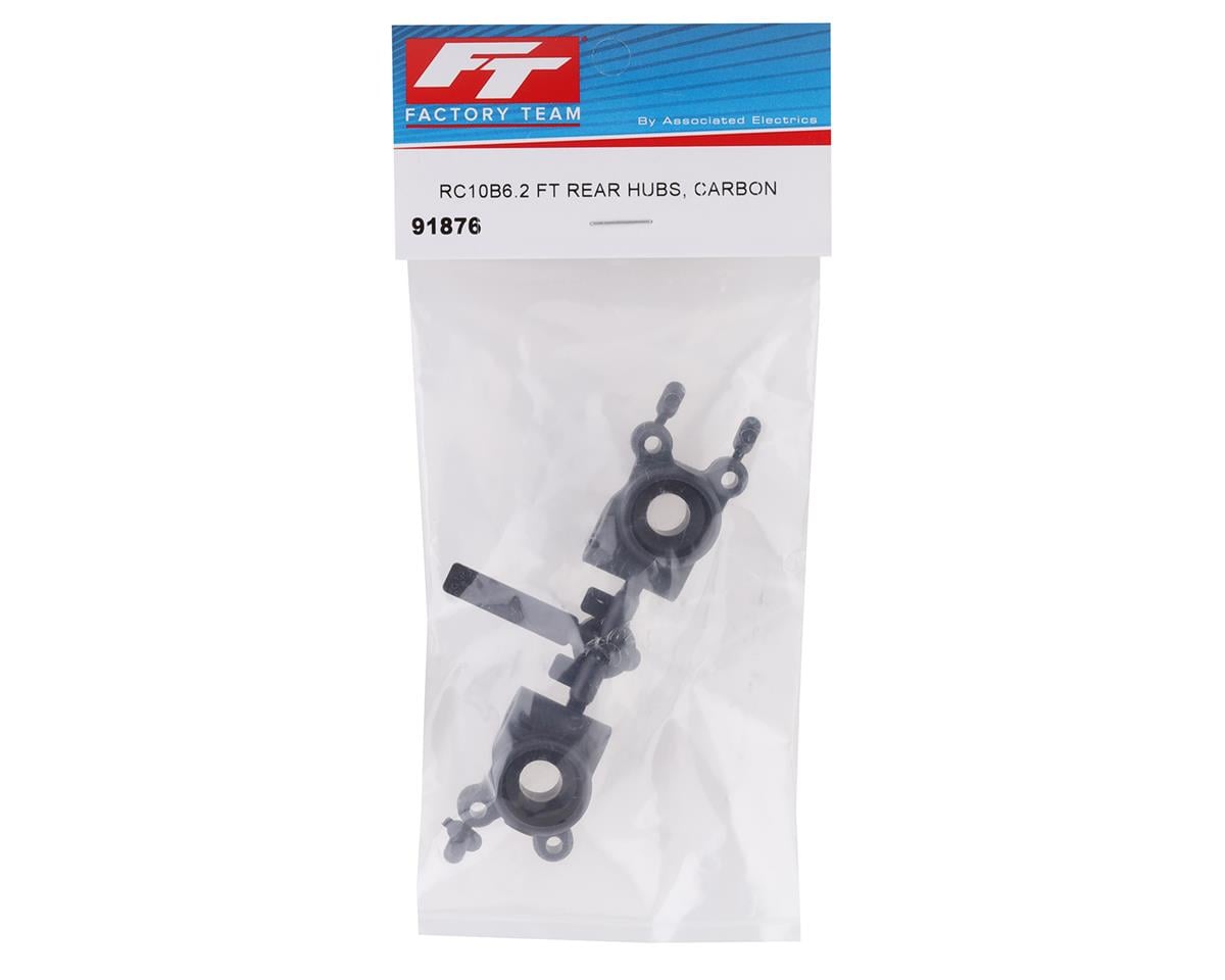 Team Associated RC10B6.2 Factory Team Rear Hubs (Carbon)
