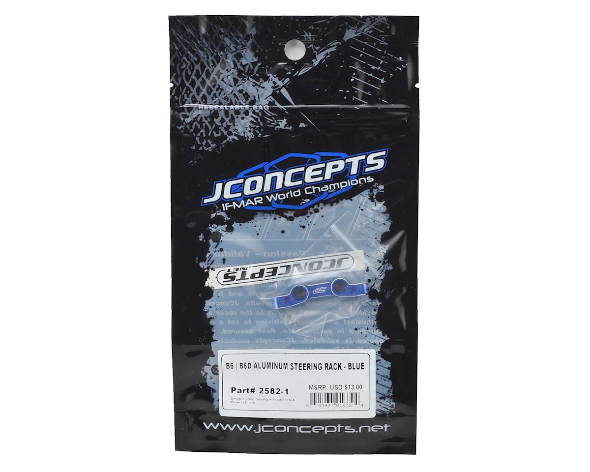 JConcepts B6/B6D Aluminum Steering Rack (Blue)