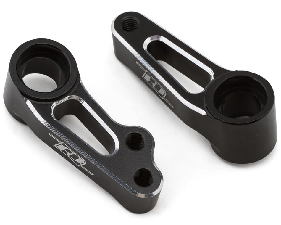 Revolution Design Team Associated RC10B84 Aluminum Steering Bellcranks (Black) (2)