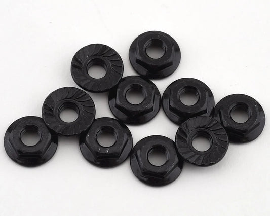 Team Associated M4 Low Profile Serrated Steel Wheel Nuts (10) #91150