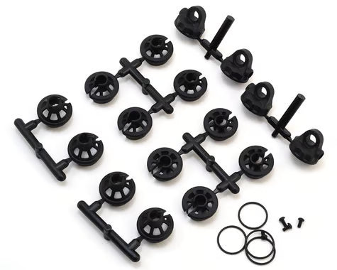 Team Associated B6.1/B6.1D Shock Caps & Spring Cups #91814