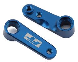 Team Associated RC10B6.4 Factory Team Steering Bell Cranks (Blue) #91983