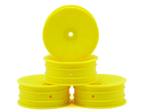JConcepts Mono 2.2 Front Wheels (Yellow) (4) (B7/B6/B5/RB6) w/12mm Hex