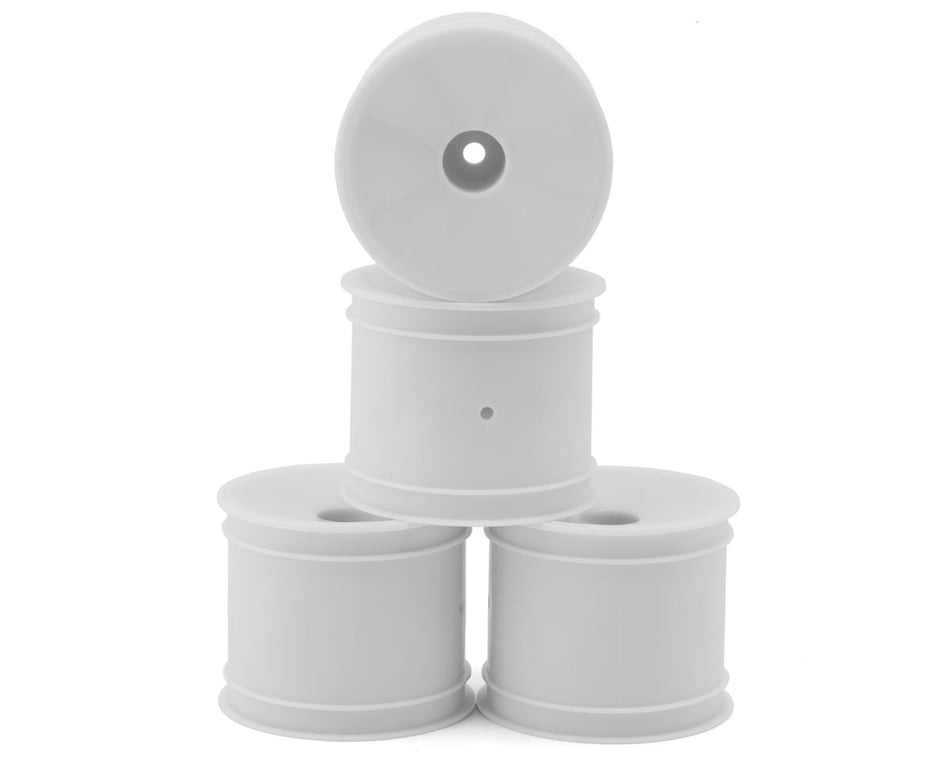 JConcepts 12mm Hex Mono 1/10 Stadium Truck Wheel (4) (T6.1) (White)