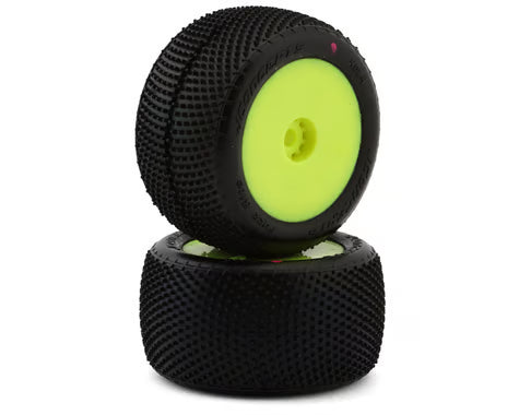 JConcepts Mini-T Fuzz Bite Pre-Mounted Rear Tires (2) (Pink)