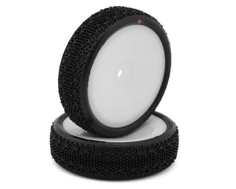 JConcepts 3DP 2.2" Pre-Mounted 2WD Front Buggy Carpet Tires (2) (Pink) w/12mm Hex