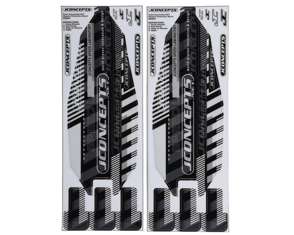 JConcepts Team Associated RC10SC7 Pre-Cut Chassis Protective Sheets