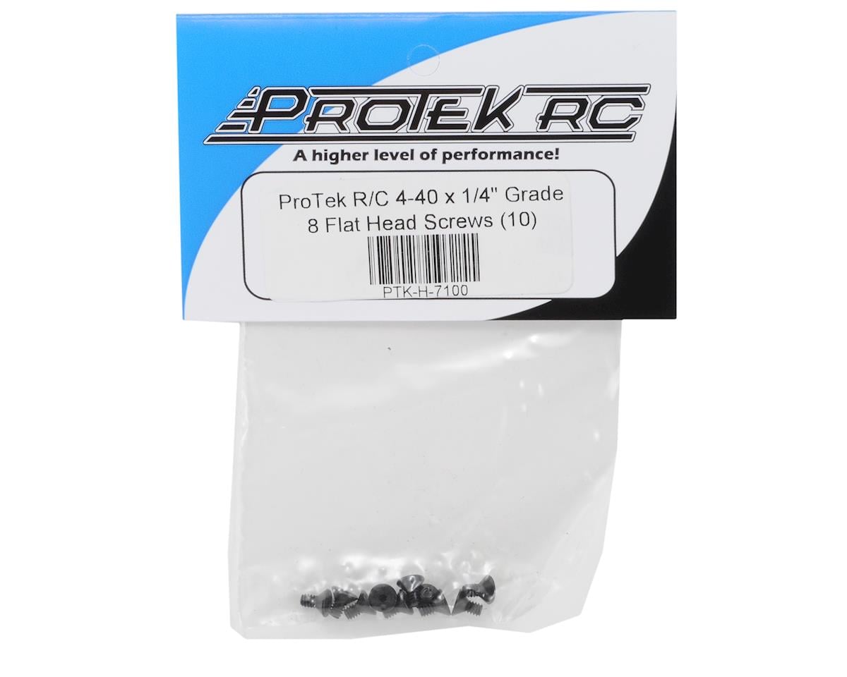 ProTek RC 4-40 x 1/4" "High Strength" Flat Head Screws (10)