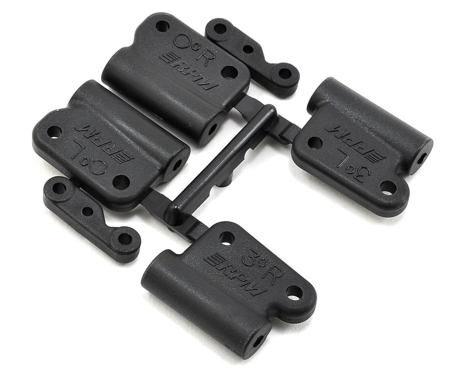 RPM 0° & 3° Hybrid Gearbox Rear Mount Set for Traxxas 2WD Chassis (Black)