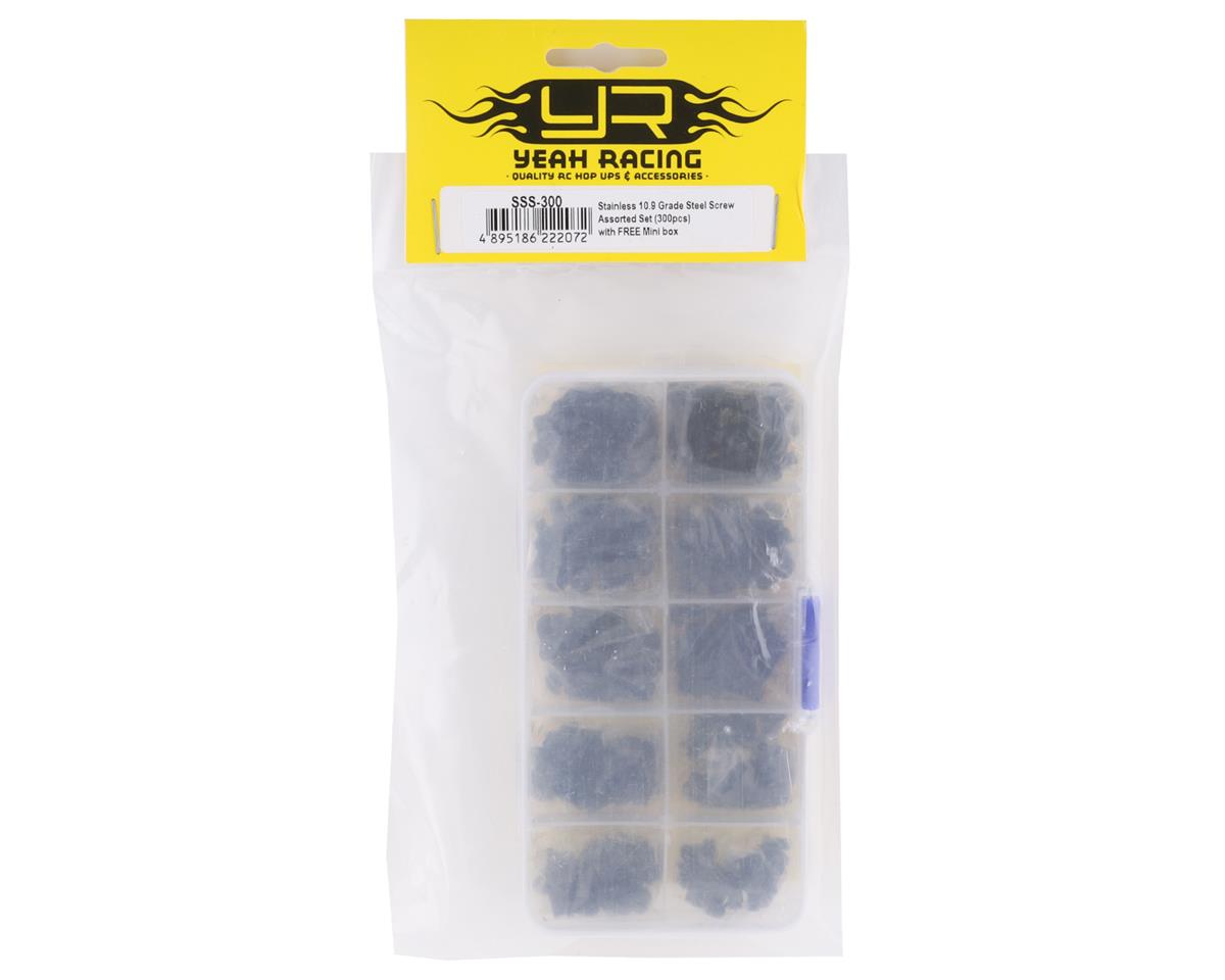 Yeah Racing 3mm Carbon Steel Screw Set w/Case (300) (Flat Head/Button Head)